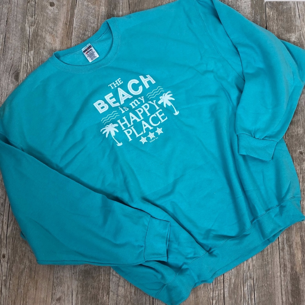 Oversized Crewneck Sweatshirt Beach Wear 3X